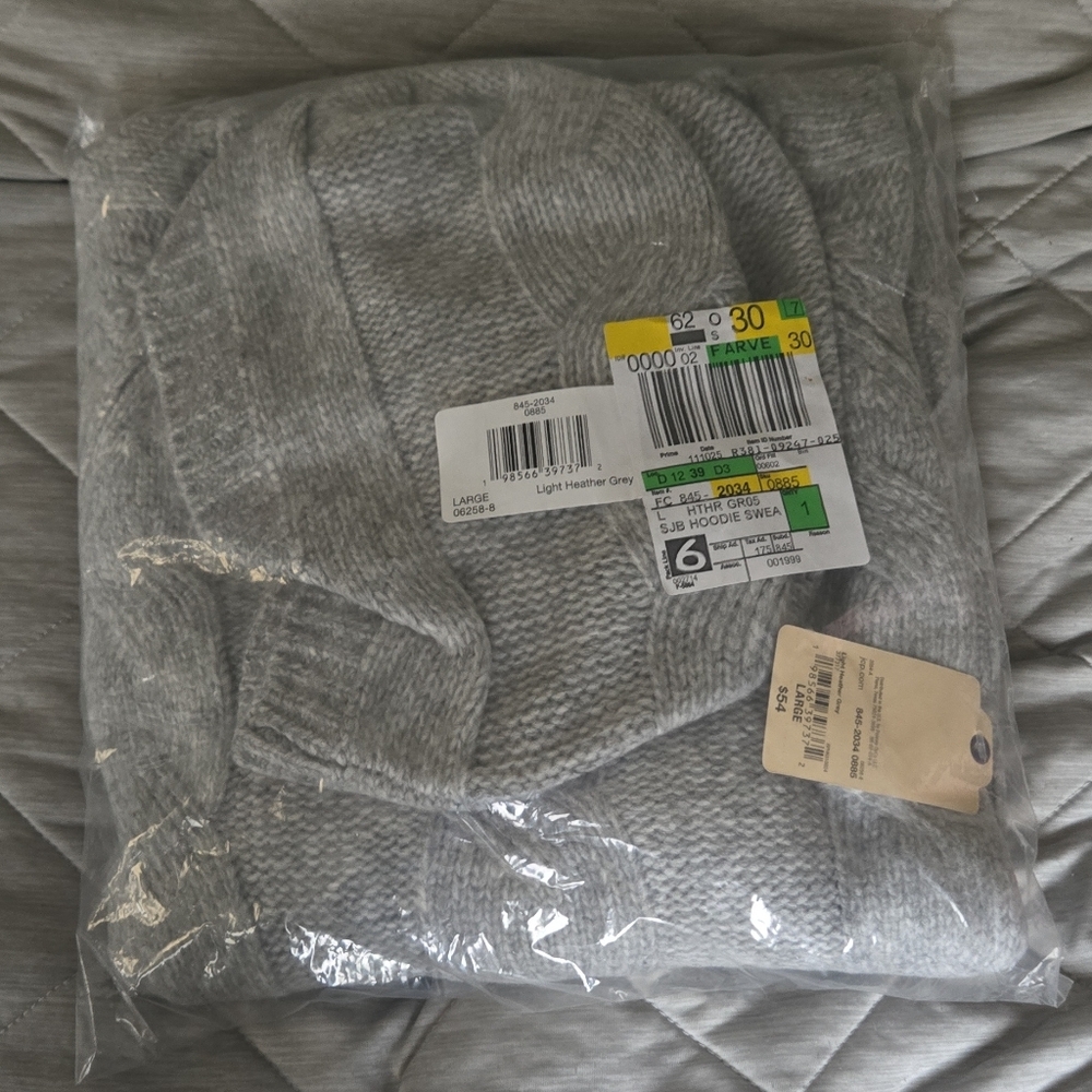 St. John's Bay Light Heather Gray Cowl Turtleneck Sweater